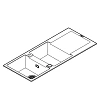 Кухонная мойка GROHE K500 с 2 чашами, 1160 x 500 мм, черный гранит (31647AP0) Кухонная мойка GROHE K500 с 2 чашами, 1160 x 500 мм, черный гранит (31647AP0)