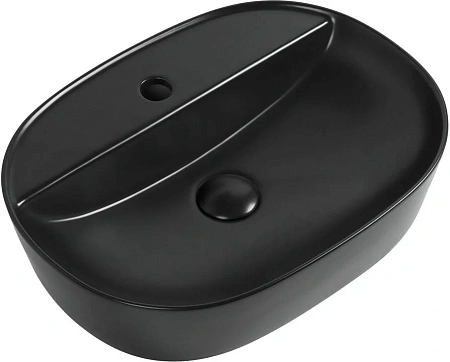 Раковина Aquanet Lake-2-MB 50 накладная, черная матовая LAKE-2-MB Раковина Aquanet Lake-2-MB 50 накладная, черная матовая LAKE-2-MB