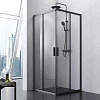 Душевой уголок AM.PM Gem S W93G-403-090BT S Slide 90x90 стекло прозрачное, профиль черный матовый Душевой уголок AM.PM Gem S W93G-403-090BT S Slide 90x90 стекло прозрачное, профиль черный матовый