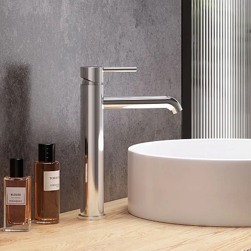 Смеситель для раковины Damixa Scandinavian Pure 360250000 высокий, хром Смеситель для раковины Damixa Scandinavian Pure 360250000 высокий, хром