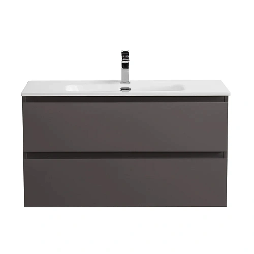 Тумба под раковину BelBagno KRAFT-900-2C-SO-GSO темно-серый матовый 900x455x500 Тумба под раковину BelBagno KRAFT-900-2C-SO-GSO темно-серый матовый 900x455x500