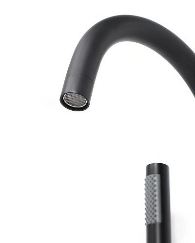 Смеситель для ванны Orange Steel M99-336b напольный, черный Смеситель для ванны Orange Steel M99-336b напольный, черный