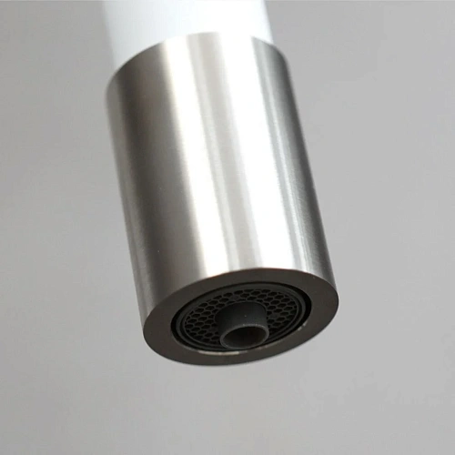 Смеситель для кухни Lemark Expert LM5083S-White с подключением к фильтру, сталь/белый Смеситель для кухни Lemark Expert LM5083S-White с подключением к фильтру, сталь/белый