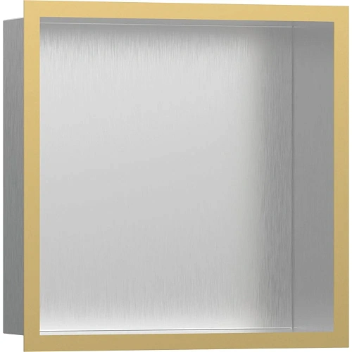 Настенный короб Hansgrohe XtraStoris Individual, с дизайнерской рамой, 30х30х10 см 56097990, полиров Настенный короб Hansgrohe XtraStoris Individual, с дизайнерской рамой, 30х30х10 см 56097990, полиров