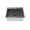 Кухонная мойка IDDIS Haze (HAZ59GMi77) нержавеющая сталь, графит, 590x510 Кухонная мойка IDDIS Haze (HAZ59GMi77) нержавеющая сталь, графит, 590x510