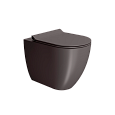 Унитаз приставной GSI PURA безободковый Swirlflush коричневый матовый (881016) без сиденья Унитаз приставной GSI PURA безободковый Swirlflush коричневый матовый (881016) без сиденья