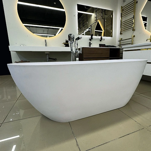 Ванна отдельностоящая Marmo-Elite Монца ВА-167-78-1 1670x780 из искусственного камня, щелевой перелив, глянцевая Ванна отдельностоящая Marmo-Elite Монца ВА-167-78-1 1670x780 из искусственного камня, щелевой перелив, глянцевая