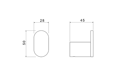 Крючок Aquatek ЛИРА AQ4425MB черный матовый Крючок Aquatek ЛИРА AQ4425MB черный матовый