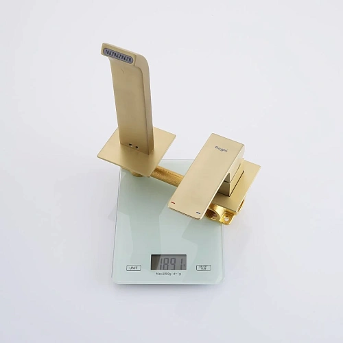 Смеситель для раковины Raglo R02.11.03 встраиваемый, сатин золотой Смеситель для раковины Raglo R02.11.03 встраиваемый, сатин золотой