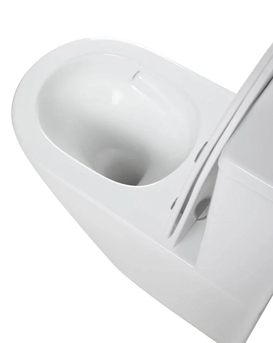 Унитаз напольный GROSSMAN GR-4494SQ 64x36x83,5 белый, безободковый, торнадо с тонкой крышкой Унитаз напольный GROSSMAN GR-4494SQ 64x36x83,5 белый, безободковый, торнадо с тонкой крышкой