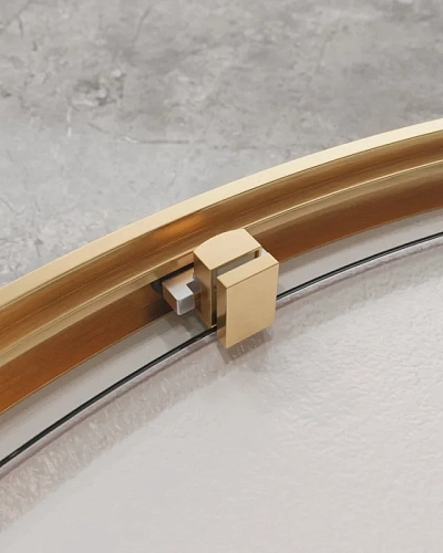 Душевой уголок CEZARES MOLVENO-R-1-90-C-BORO-IV цвет профиля брашированное золото стекло прозрачное 900x900 мм Душевой уголок CEZARES MOLVENO-R-1-90-C-BORO-IV цвет профиля брашированное золото стекло прозрачное 900x900 мм