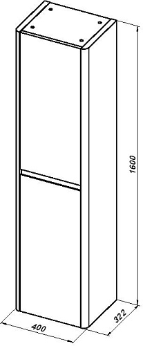 Шкаф-пенал Allen Brau Gravity 40 1.370020.PGM платина матовый Шкаф-пенал Allen Brau Gravity 40 1.370020.PGM платина матовый