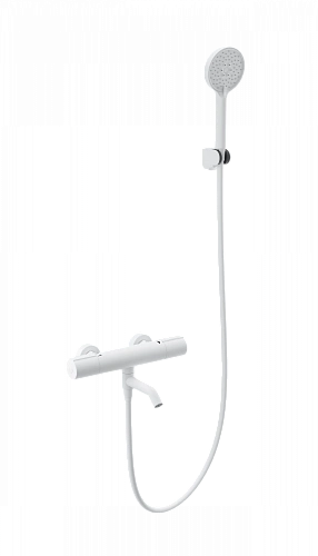 Смеситель для ванны Wonzon & Woghand с термостатом, белый матовый (WW-A2006-A1-MW) Смеситель для ванны Wonzon & Woghand с термостатом, белый матовый (WW-A2006-A1-MW)