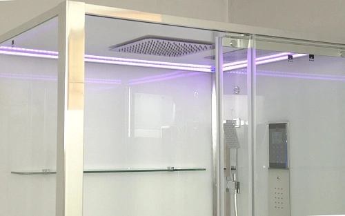 Душевая кабина Timo Premium HELKA (90x120x220), стульчик прозрачный Душевая кабина Timo Premium HELKA (90x120x220), стульчик прозрачный