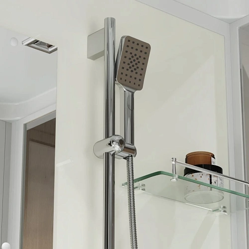 Душевая кабина Niagara Standart ST100/15Q (100х100х215) квадрат, поддон 15см, распашная, проф.белый Душевая кабина Niagara Standart ST100/15Q (100х100х215) квадрат, поддон 15см, распашная, проф.белый