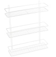 Полка Fixsen, FX-730W-3 прямая трехэтажная белая Полка Fixsen, FX-730W-3 прямая трехэтажная белая
