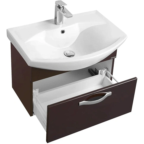 Тумба с раковиной Aquaton Ария 65 темно-коричневый 1A1340K0AA430 Тумба с раковиной Aquaton Ария 65 темно-коричневый 1A1340K0AA430