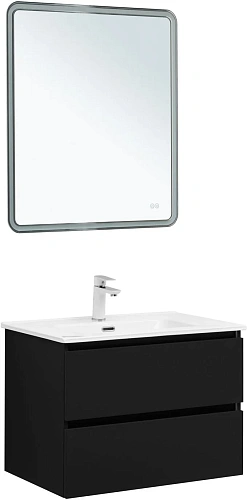 Тумба под раковину Aquanet Вега 2.0 70 черный 00337954 подвесная Тумба под раковину Aquanet Вега 2.0 70 черный 00337954 подвесная