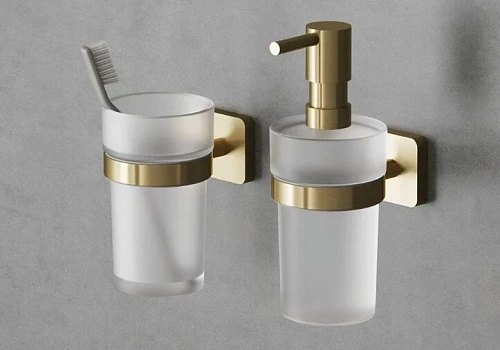 Дозатор жидкого мыла Kludi VELA S 25976N0 брашированное золото Дозатор жидкого мыла Kludi VELA S 25976N0 брашированное золото