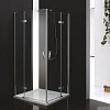 Душевой уголок CEZARES BERGAMO-W-A-2-100-C-Cr 100x100см стекло прозрачное, профиль хром Душевой уголок CEZARES BERGAMO-W-A-2-100-C-Cr 100x100см стекло прозрачное, профиль хром