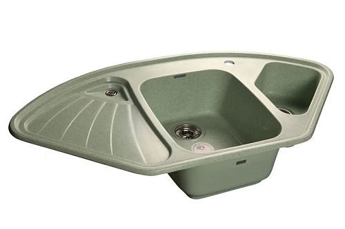 Кухонная мойка GranFest Corner C-1040 E сал салатовый Кухонная мойка GranFest Corner C-1040 E сал салатовый