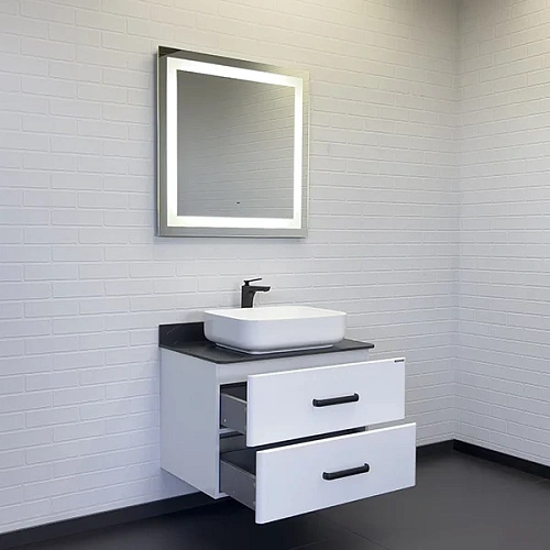 Тумба с раковиной Comforty Амстердам-75 00-00013775 белая со столешницей под мрамор Калакатта Блэк раковина Comforty T-Y9378 Тумба с раковиной Comforty Амстердам-75 00-00013775 белая со столешницей под мрамор Калакатта Блэк раковина Comforty T-Y9378