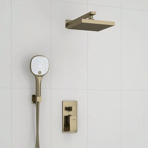 Душевая система WasserKRAFT A16040 встраиваемая светлая бронза Душевая система WasserKRAFT A16040 встраиваемая светлая бронза