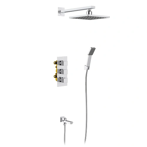 Душевая система Timo Tetra-thermo SX-0199/00SM встраиваемая с термостатом хром Душевая система Timo Tetra-thermo SX-0199/00SM встраиваемая с термостатом хром