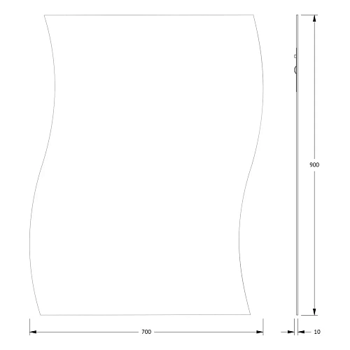 Зеркало Evoform Primary BY 0100 70х90 см со шлифованной кромкой Зеркало Evoform Primary BY 0100 70х90 см со шлифованной кромкой