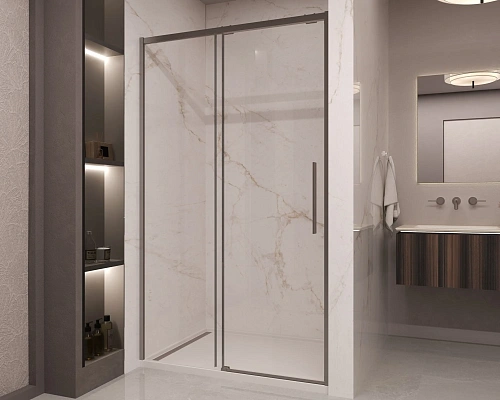 Душевая дверь Vincea Stella VDS-1ST150CLGM 1500 вороненая сталь, стекло прозрачное Душевая дверь Vincea Stella VDS-1ST150CLGM 1500 вороненая сталь, стекло прозрачное