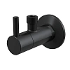Вентиль запорный AlcaPlast ARV001-BLACK черный матовый