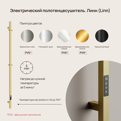 Полотенцесушитель электрический SANCOS Linn 150x3 SC13002MB I-образный черный матовый Полотенцесушитель электрический SANCOS Linn 150x3 SC13002MB I-образный черный матовый