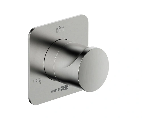 Переключатель потоков WasserKRAFT A273 на 3 выхода никель Переключатель потоков WasserKRAFT A273 на 3 выхода никель