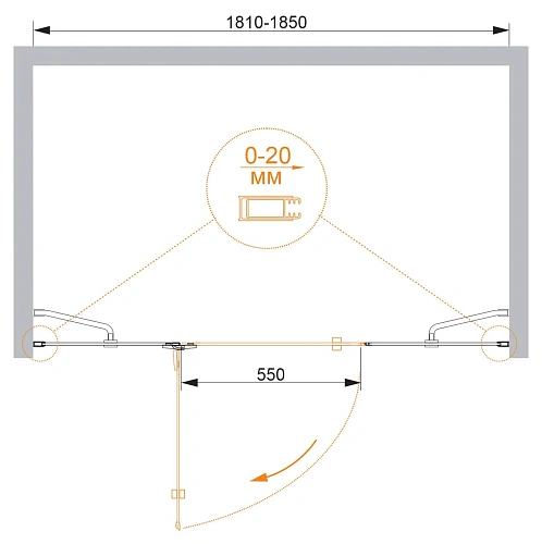 Душевая дверь CEZARES BERGAMO-W-B-13-100+60/30-C-Cr-L 185см стекло прозрачное, профиль хром Душевая дверь CEZARES BERGAMO-W-B-13-100+60/30-C-Cr-L 185см стекло прозрачное, профиль хром