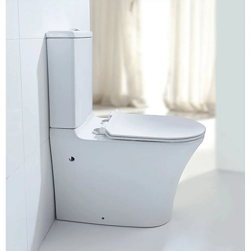 Унитаз напольный Orans Ceramic WM-9906 безободковый с микролифтом 9906WM Унитаз напольный Orans Ceramic WM-9906 безободковый с микролифтом 9906WM