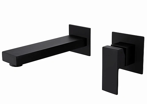 Смеситель для раковины ABBER Daheim AF8212B скрытого монтажа, черный матовый Смеситель для раковины ABBER Daheim AF8212B скрытого монтажа, черный матовый