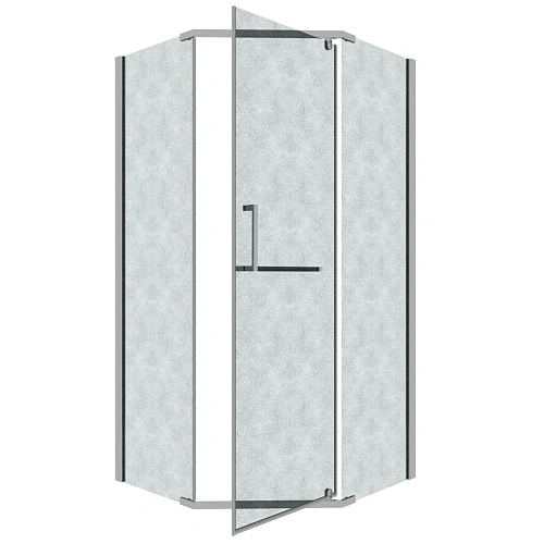 Душевой уголок GROSSMAN Pragma 302.K33.03.1010.10.02 (100x100x195) трапеция,распашн,хром,стекло шиншилла Душевой уголок GROSSMAN Pragma 302.K33.03.1010.10.02 (100x100x195) трапеция,распашн,хром,стекло шиншилла