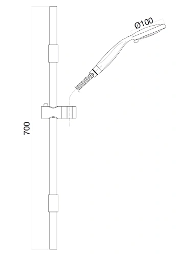 Душевая система Webert AC0589740, белый Душевая система Webert AC0589740, белый