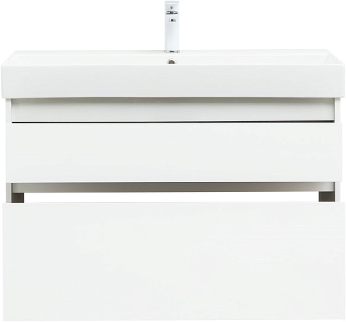 Тумба под раковину Aquanet Nova Lite 100 (SLIM SYNERGY) белый, 2 ящика 00249940 Тумба под раковину Aquanet Nova Lite 100 (SLIM SYNERGY) белый, 2 ящика 00249940