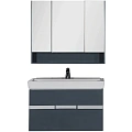 Комплект мебели Aquanet Виго 100 сине-серый 00183666 Комплект мебели Aquanet Виго 100 сине-серый 00183666