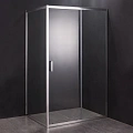 Душевой уголок DIWO Смоленск 150х80 см, профиль хром матовый 556379 Душевой уголок DIWO Смоленск 150х80 см, профиль хром матовый 556379