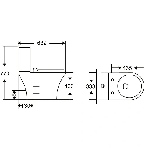 Унитаз напольный Orange C01-000W безободковый, сиденье с микролифтом Унитаз напольный Orange C01-000W безободковый, сиденье с микролифтом