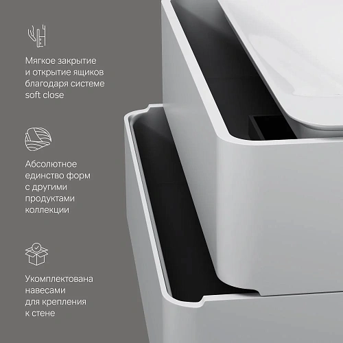 Тумба под раковину AM.PM Sensation M30FHX1002WG подвесная, 100 см, белый Тумба под раковину AM.PM Sensation M30FHX1002WG подвесная, 100 см, белый