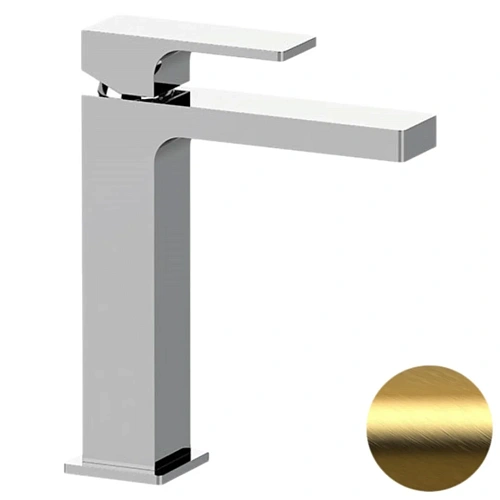 Смеситель для раковины Remer Absolute AU12ABG, золото брашированное Смеситель для раковины Remer Absolute AU12ABG, золото брашированное