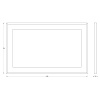 Зеркало Evoform Ledside в багетной раме и LED-светильником BY 2207 120х75 см Зеркало Evoform Ledside в багетной раме и LED-светильником BY 2207 120х75 см