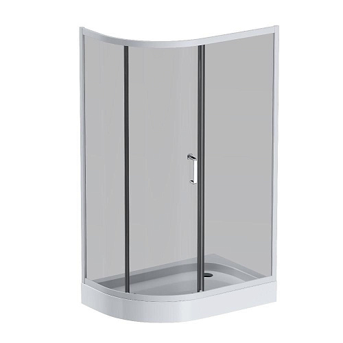 Душевой уголок AM.PM Like W83G-302U120CG64 Slide 120x80, стекло тонированное, профиль матовый серый Душевой уголок AM.PM Like W83G-302U120CG64 Slide 120x80, стекло тонированное, профиль матовый серый