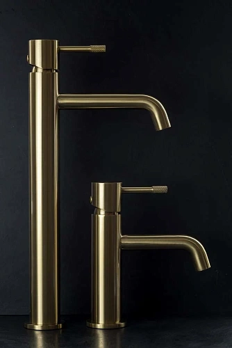 Смеситель для раковины высокий Boheme Uno Matt Gold 462-MG Смеситель для раковины высокий Boheme Uno Matt Gold 462-MG