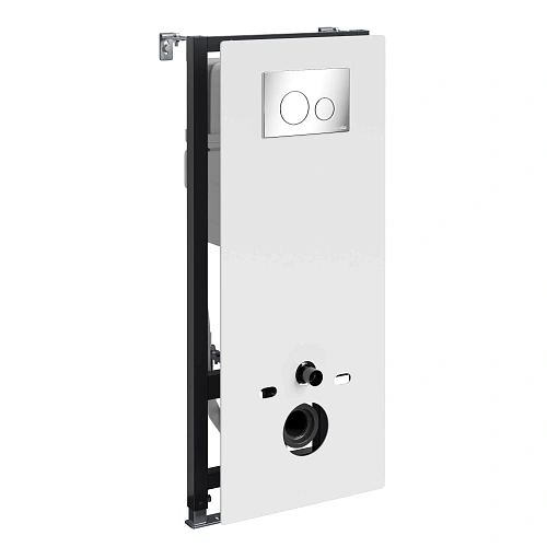 Инсталляция для унитаза WasserKRAFT Abens 20TLT.010.ME.WH.CH02 с клавишей смыва хром Инсталляция для унитаза WasserKRAFT Abens 20TLT.010.ME.WH.CH02 с клавишей смыва хром