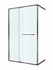 Душевая дверь CEZARES LUX-B-FS-11-130-C-GM 130 см, профиль оружейная сталь, стекло прозрачное