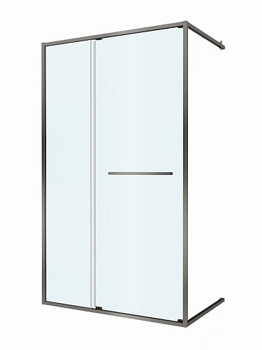 Душевая дверь CEZARES LUX-B-FS-11-120-C-GM 120 см, профиль оружейная сталь, стекло прозрачное Душевая дверь CEZARES LUX-B-FS-11-120-C-GM 120 см, профиль оружейная сталь, стекло прозрачное